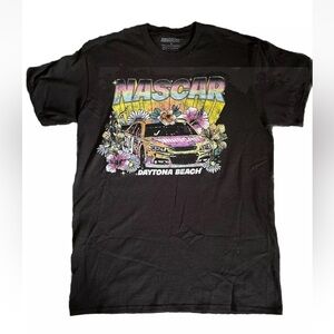 Rue‎ 21 NASCAR Daytona Beach Distressed Print Black T-shirt Size M